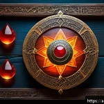 아이온 마석 조합 방법 - A detailed fantasy RPG character inventory screen showcasing a set of magical stones: a Power Stone ...